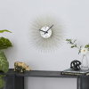 DecMode 19" Gold Metal Starburst Wall Clock