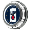 Miller Lite Chrome Double Rung Neon Clock - Minimalist Can