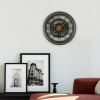 Mainstays Indoor Round 11.5" Oil Rubbed Bronze Cutout Gear Industrial Analog Wall Clock with Arabic Numbers