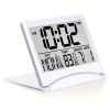 1pc, Foldable Digital Alarm Clock with Calendar, Temperature, and Battery Operation - Perfect for Bedroom, Living Room, and Office